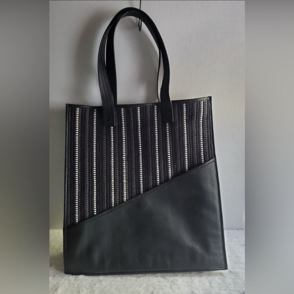 Bloom & Give Leather Tote Bag